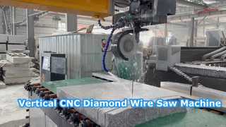 গ্রানাইট মার্বেল জন্য উল্লম্ব CNC ডায়মন্ড ওয়্যার করাত মেশিন