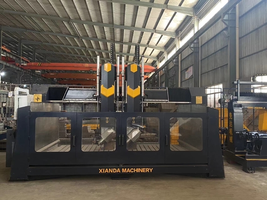 গুণ  Xianda 4 Axis High Precision CNC Carving Machine With 0.02mm Positioning Accuracy And 5.5KW Spindle Power কারখানা