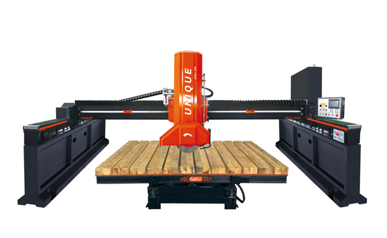 গুণ  Infrared Automatic Stone Slab Bridge Saw Cutting Machine 21kw কারখানা