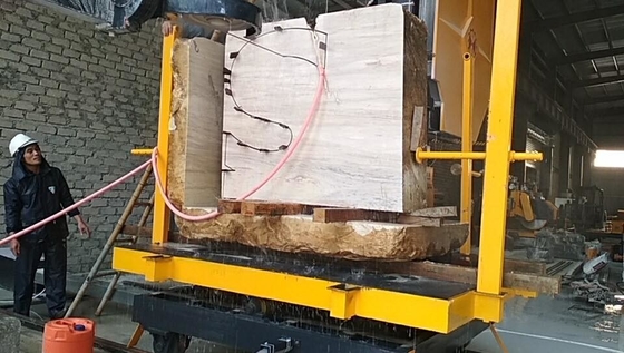 দ্রুত কাটার জন্য 15T CNC ডায়মন্ড ওয়্যার করাত মেশিন