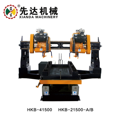 কলাম স্ল্যাব HKB-41500 এর জন্য স্বয়ংক্রিয় চার স্লাইস এজ স্টোন কাটার মেশিন