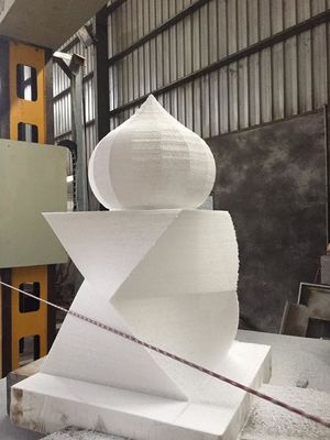 স্বয়ংক্রিয়ভাবে মার্বেল কাটিয়া পাথর ডায়মন্ড তারের 3D আকৃতির জন্য মেশিন দেখেছি