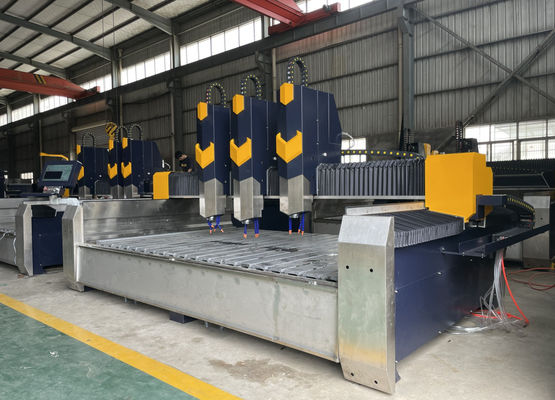 সিএনসি পাথর খোদাই মেশিন 15m/min সঙ্গে বায়ু গতি 0.02mm নির্ভুলতা যথার্থ খোদাই জন্য বৈদ্যুতিক শক্তি