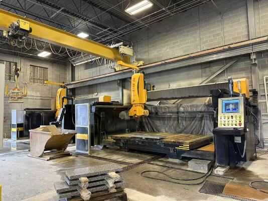 DDX সিস্টেম সহ স্বয়ংক্রিয় 5 অক্ষ সেতু কাটিং মেশিন