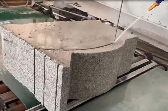 কার্ভড কার্বাস্টোনের জন্য উল্লম্ব সিএনসি ওয়্যার স্যাব মেশিন