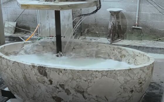 5+1 অক্ষের সিএনসি মেশিনিং সেন্টার গ্রানাইট মার্বেল 3d আকারের জন্য