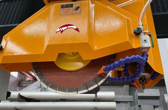 ব্লেডের ব্যাস 350-450মিমি 4 +1 অক্ষের ব্রিজ কাটিং মেশিন