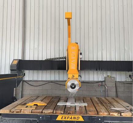 ব্লেডের ব্যাস 350-450মিমি 4 +1 অক্ষের ব্রিজ কাটিং মেশিন