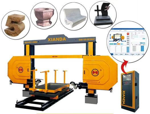 4-Axis CNC Diamond Wire Saw Machine with 360° Servo-Rotary Table