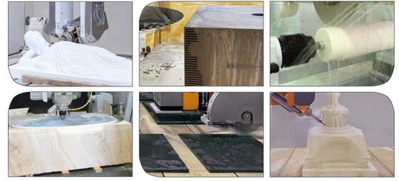 5+1 অক্ষের সিএনসি মেশিনিং সেন্টার গ্রানাইট মার্বেল 3d ভাস্কর্য, টিউব এর জন্য