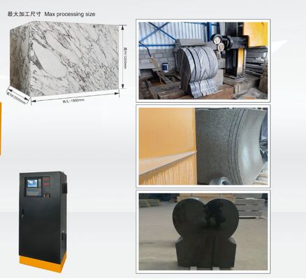 মার্বেল গ্রানাইট প্রোফাইলিংয়ের জন্য কমপ্যাক্ট ৪-অ্যাক্সিস সিএনসি ডায়মন্ড ওয়্যার স মেশিন - সিই সার্টিফিকেট সহ ছোট পাথর কাটার মেশিন