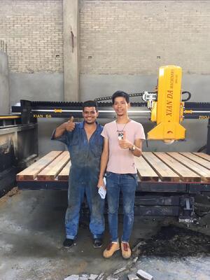 ইনফ্রারেড ব্রিজ স' লেজার স্টোন পিএলসি কাটিং মেশিন, বড় আকারের মার্বেল এবং গ্রানাইট স্ল্যাব প্রক্রিয়াকরণের জন্য উপযুক্ত