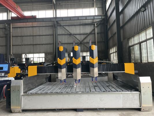 সিএনসি পাথর খোদাই মেশিন 0.02mm নির্ভুলতা সঙ্গে 15m/min বায়ু গতি স্পষ্টতা খোদাই জন্য বৈদ্যুতিক শক্তি