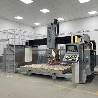 ইতালীয় DDX সিস্টেম, 900 মিমি করাত ব্লেড এবং ±0.1 মিমি কাটিং নির্ভুলতা সহ 5-অক্ষ ব্রিজ স্টোন কাটার