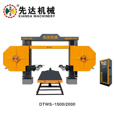 1500x3000x1200 মিমি সর্বোচ্চ প্রসেসিং আকারের, 11kw প্রধান মোটর এবং 360 ° ঘূর্ণন সহ সিএনসি ডায়মন্ড ওয়্যার সিজ মেশিন
