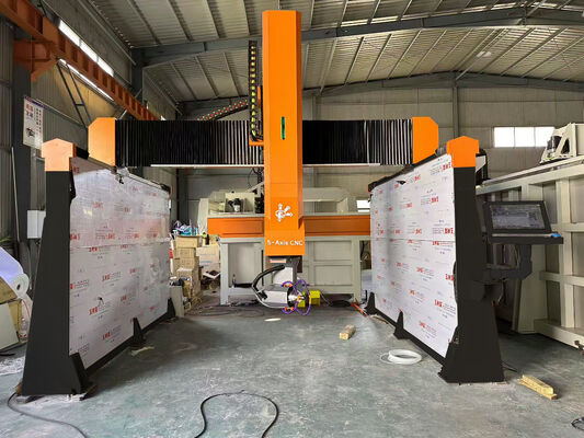 ভারী দায়িত্ব পাথর পাঁচ অক্ষ CNC রাউটার প্রাকৃতিক পাথর চিত্র খোদাই জন্য