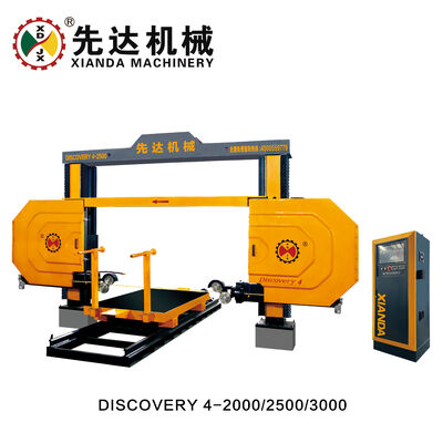 Xianda ব্র্যান্ড CNC ডায়মন্ড ওয়্যার স মেশিন, 3000x2000x1500mm পাথর কাটার জন্য ফোর-স্পিন্ডেল লিঙ্কেজ এবং 1600mm হুইল ডায়ামিটার সহ