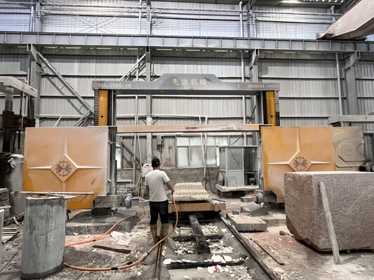 পাথর কাটার জন্য 3000 মিমি সর্বোচ্চ প্রক্রিয়াকরণ আকারের সাথে 4 অক্ষের উচ্চ-দক্ষতা সিএনসি ব্লক বিভাজন মেশিন