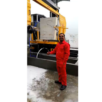 গ্রানাইট মার্বেল ব্লক কাটা এবং আকার দেওয়ার জন্য স্বয়ংক্রিয় 5 অক্ষ CNC ডায়মন্ড ওয়্যার করা মেশিন