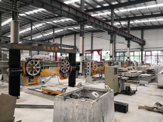 5 অক্ষের সিএনসি ডায়মন্ড ওয়্যার স্যাব মেশিন 11kw প্রধান মোটর সঙ্গে 2600 * 3000 * 1500 পাথর প্রক্রিয়াকরণের জন্য