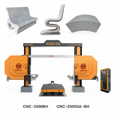 XIANDA Intelligent CNC Diamond Wire Saw Cutting Machine With PLC Control For Marble Granite Stone Processing