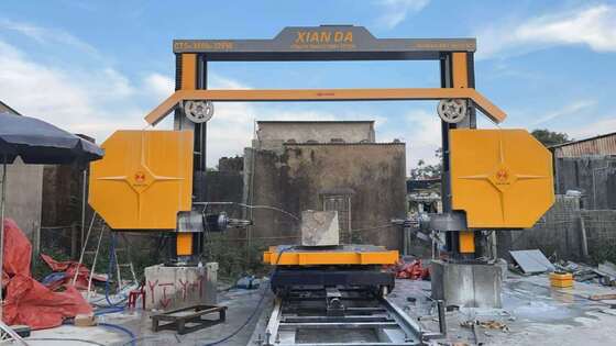 4-Axis CNC Diamond Wire Saw Machine with 3500*3500*2200mm Max Processing Size and Servo-Controlled Rotating Worktable