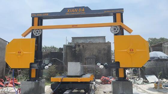 4-Axis CNC Diamond Wire Saw Machine with 3500*3500*2200mm Max Processing Size and Servo-Controlled Rotating Worktable