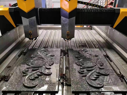 5.5kw CNC স্টোন খোদাই মেশিন প্রকৃতির পাথর 1600x2500mm
