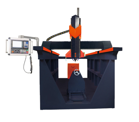 4axis কলাম CNC পাথর খোদাই মেশিন 7.5kw Jadestone